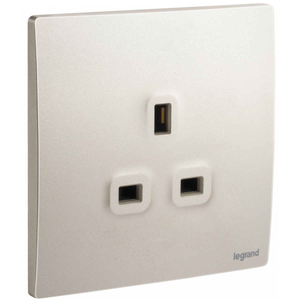 Legrand Mallia Senses 2811 10 CH 單位13A插座 (香檳金) - 無開關、安全百葉窗、輕薄現代設計